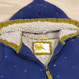 Toddler girls Boden zip-up hoody